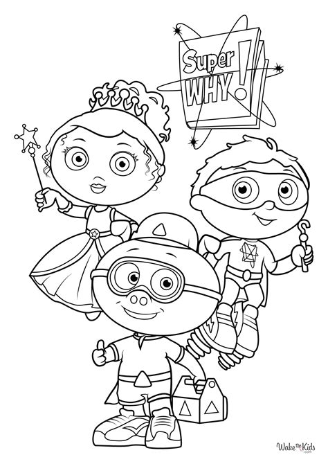 Super Why Colouring Pages