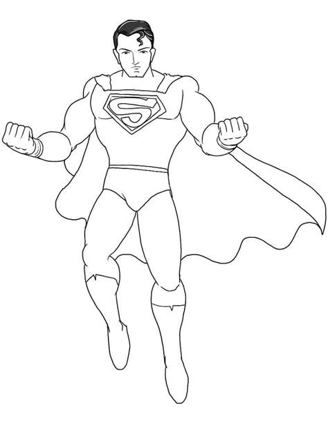 Super Homem Batendo Desenhos para Colorir