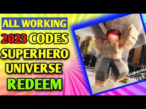 SuperHero Universe Codes - Roblox - June 2023 -