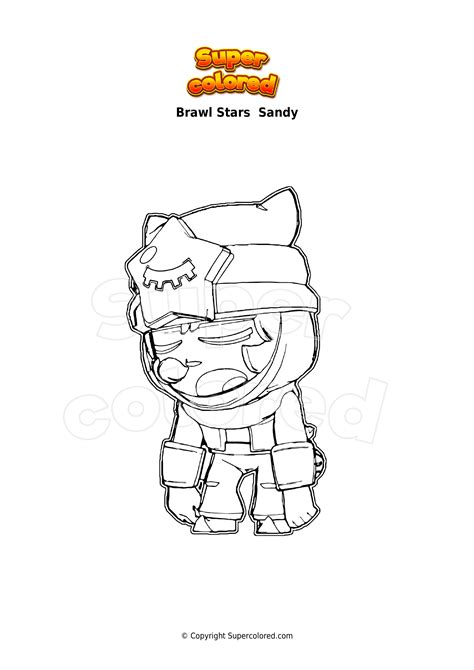 Supercell Brawl Stars Ausmalbilder Sandy