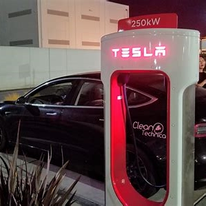 Supercharging Tesla Charging Station