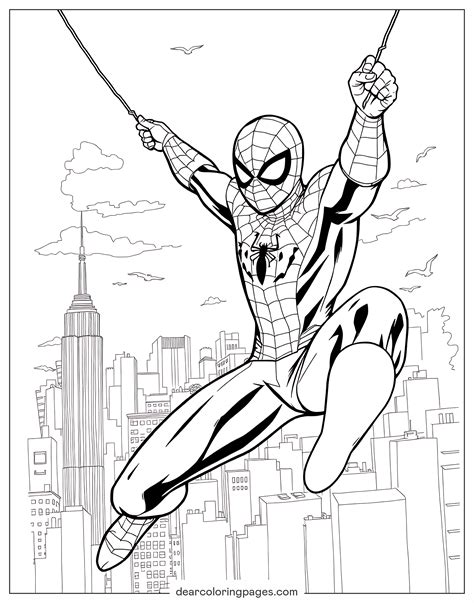 Superhero Coloring Pages For Free