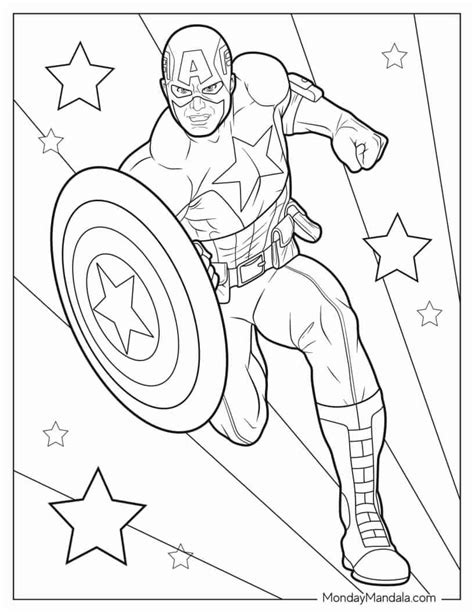 Superhero Coloring Pages Pdf