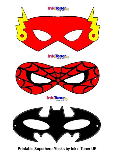 Superhero Mask Template Printable