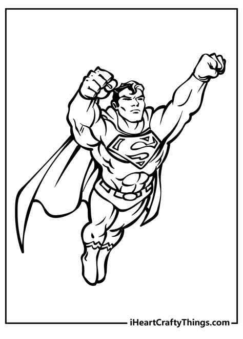 Superheroes Coloring Pages Free