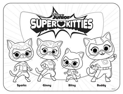 Superkitties Coloring Page