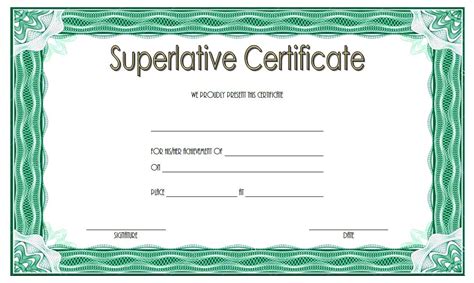 Superlative Certificate Templates Free [10+ GREAT Designs]