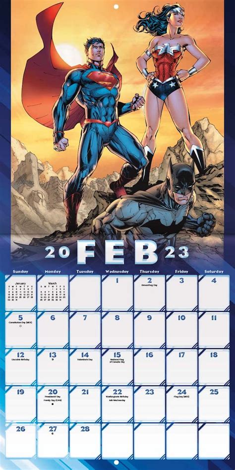 Superman Calendar 2022 February Calendar 2022