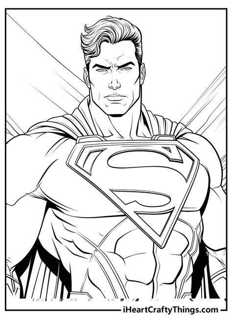 Superman Color Page