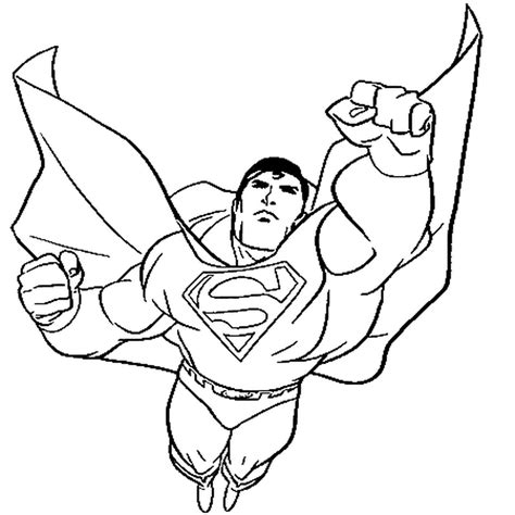 Superman Coloriage Gratuit Imprimer