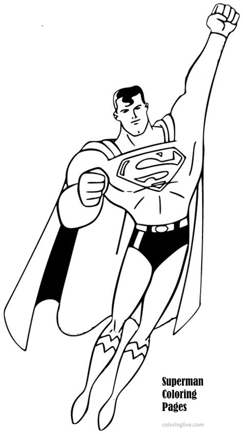 Superman Coloring Page