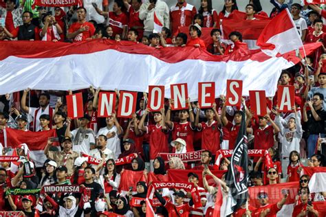 Suporter Indonesia di Stadion