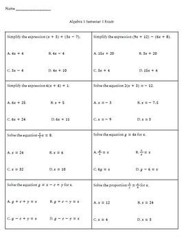Supplementary Resources to Enhance Learning with Apex Algebra 1 Semester 1 Answers PDF