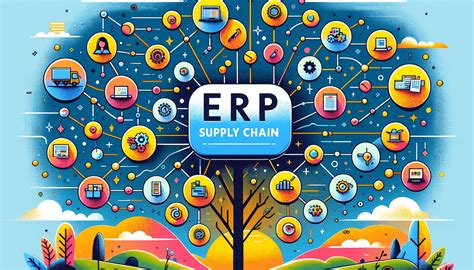 Visualizing supply chain optimization using ERP software for efficiency.