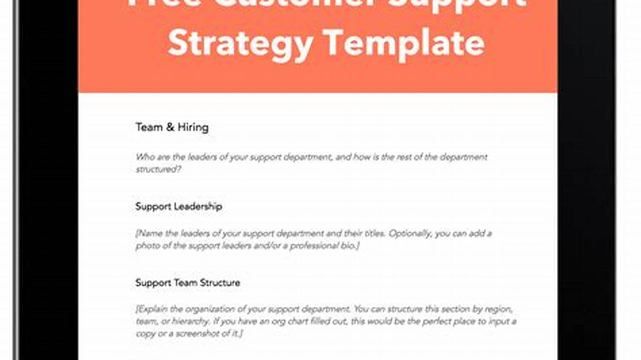 Support, Sample Templates