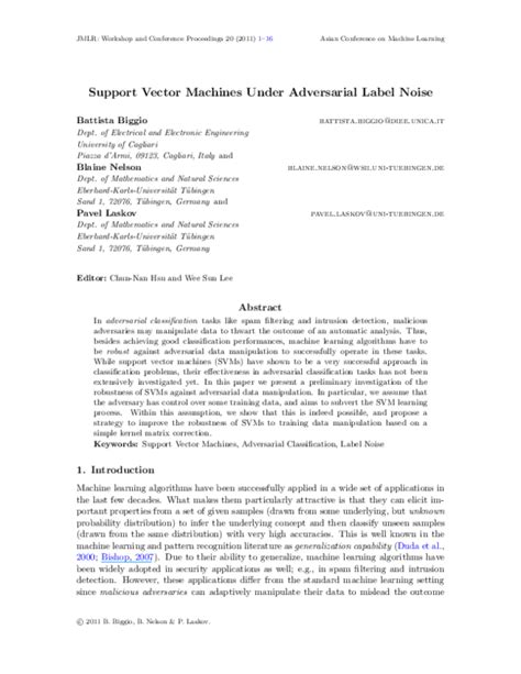 Support Vector Machines Under Adversarial Label Contamination