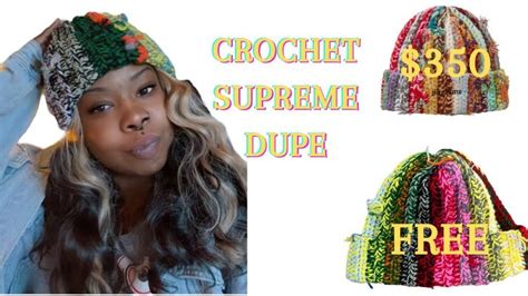 Supreme Crochet Hat