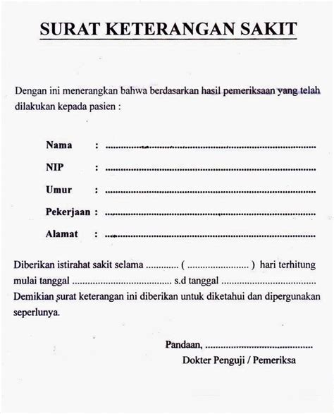 Surat Dokter Puskesmas Jakarta