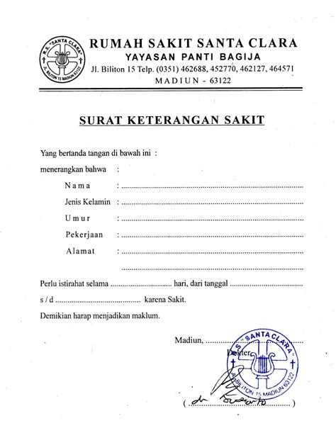 Surat Keterangan Dokter di Semarang