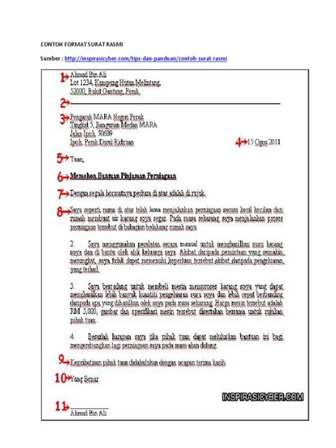 Surat Rasmi Format