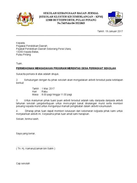 Surat Rasmi Untuk Ppd