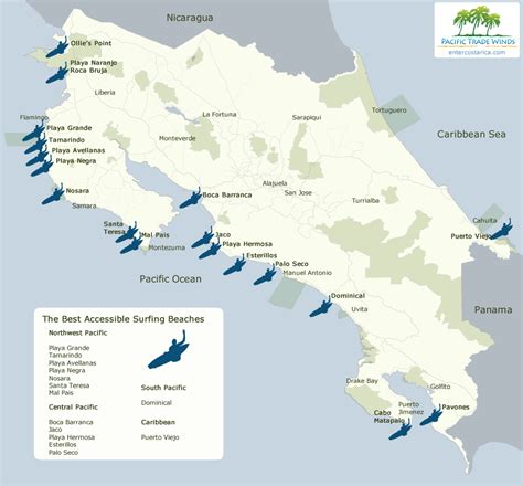 The Surf in Costa Rica / A Guide to the Regions, Seasons, and Breaks