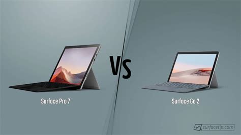 Surface Go 2 vs. Surface Pro 7: tech specs