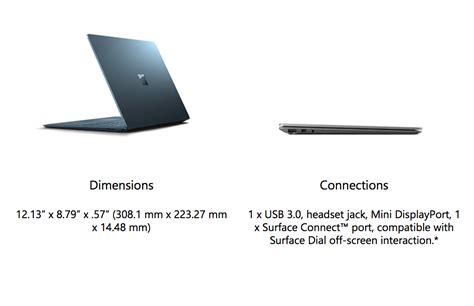 Surface Laptop specs