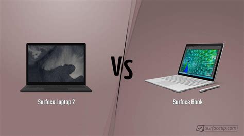 Surface Laptop 2 vs. Surface Book 2 tech specs