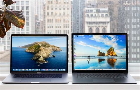 Surface Laptop 3 vs MacBook Pro basic tech specs