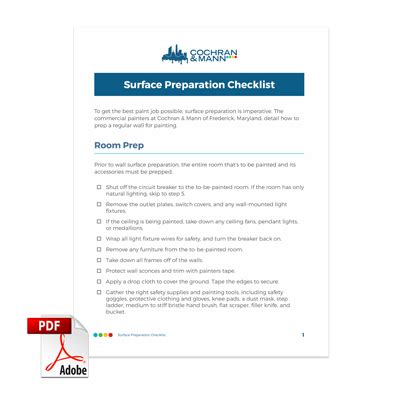 Surface Preparation Checklist