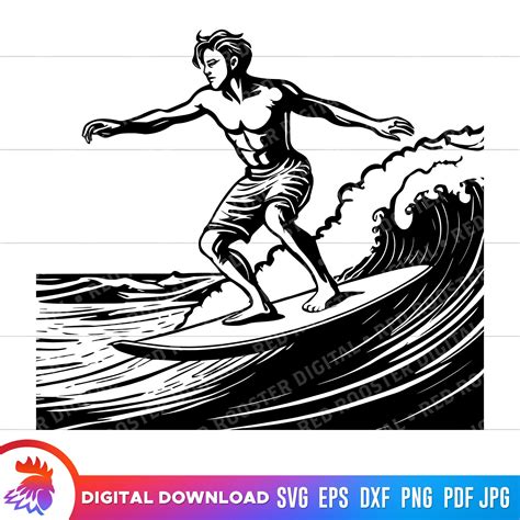 Riding the Waves of Design Perfection: Unveiling the Magic of Surfer SVGs