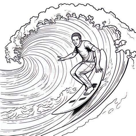 Surfing Coloring Pages