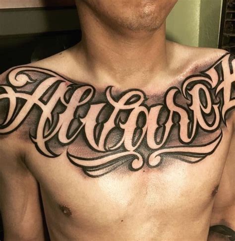 Surname Back Tattoo