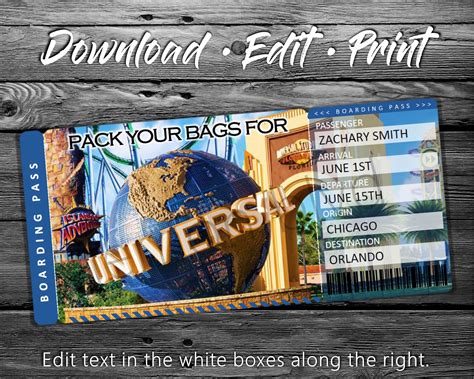Surprise You're Going To Universal Studios Free Printable