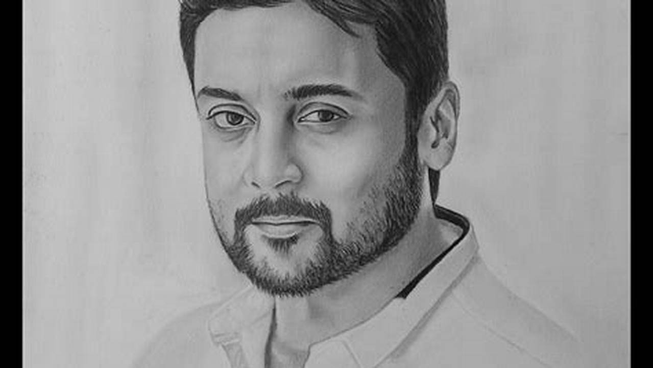 Surya Pencil Sketch: The Art of Capturing Emotion and Beauty