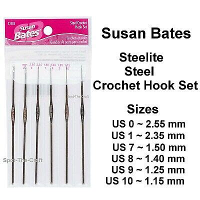 Susan Bates Crochet Hooks Sizes