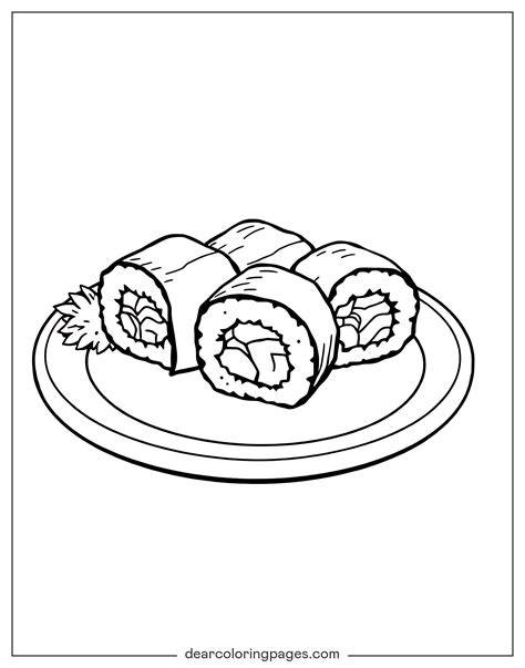Sushi Coloring Pages