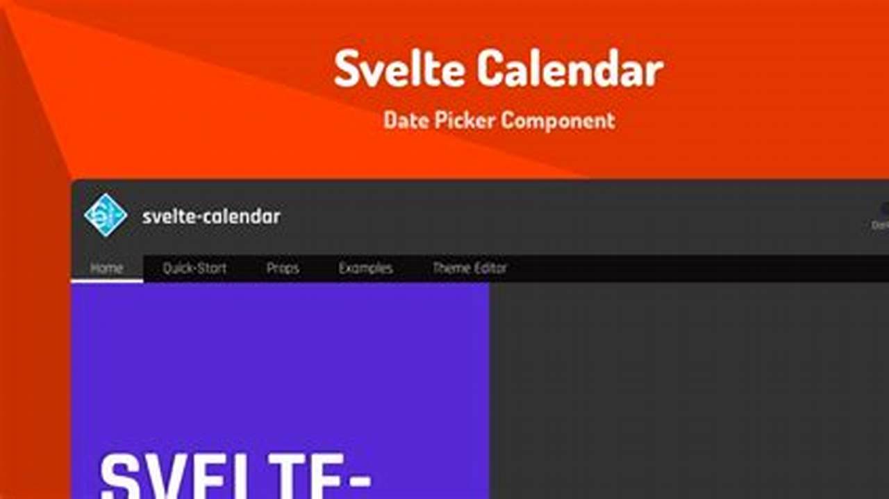 Svelte Calendar Picker