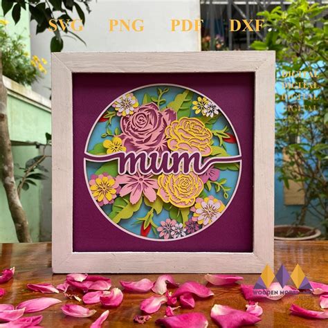 Celebrate Your Unwavering Love for Mum with Truly Unique and Heartfelt Svg 3D Art Pieces