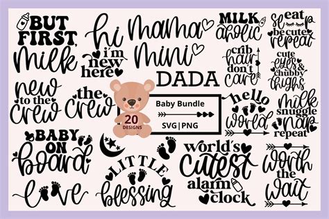 Welcome Your Bundle of Joy with Perfectly Crafted SVGs - Baby Bundle to Customize Every Moment!