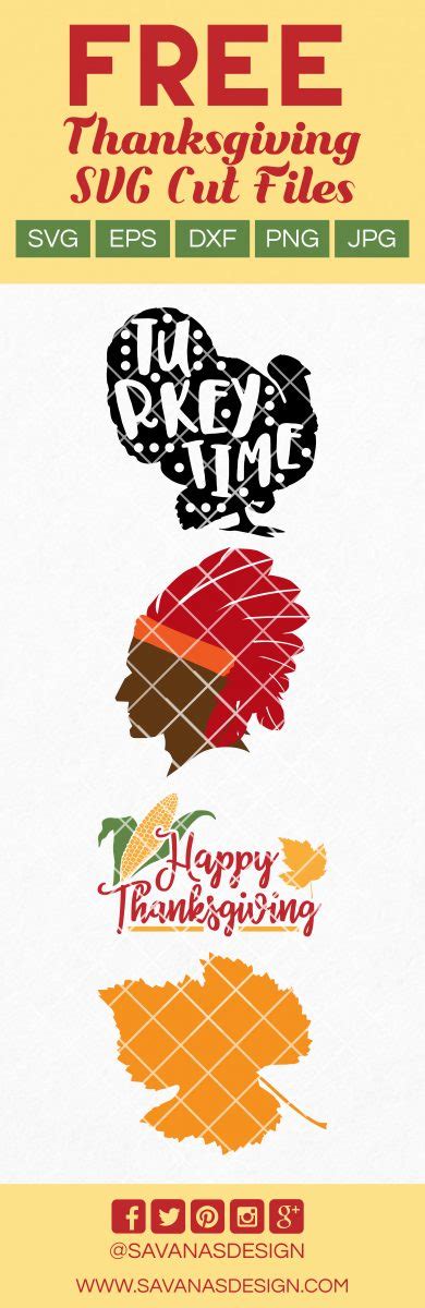 Get Ready for Turkey Day with a Bounty of Free SVG Cutting Files for Thanksgiving Festivities