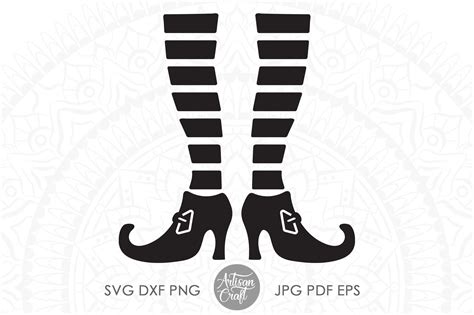 Enchant Your Halloween with Bewitching 3D Witches Shoe SVG Files