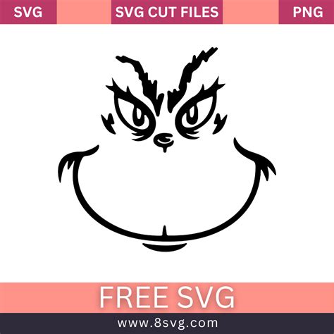 Get into the Holiday Spirit with a FREE Grinch Face SVG File - Perfect for DIY Crafts and Projects!