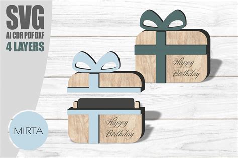 Unlock the Artistic Treasure of Gifting with Our Exquisite SVG Gift Card Holders!