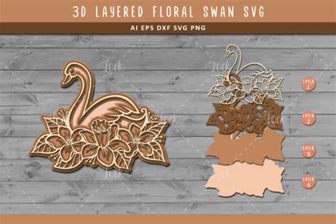 Download Swan 3d Layered Crafts