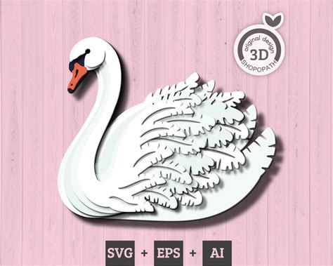Download Swan 3d Layered Easy Edite