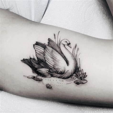30+ Dazzling and EyeCatching Swan Tattoo Designs