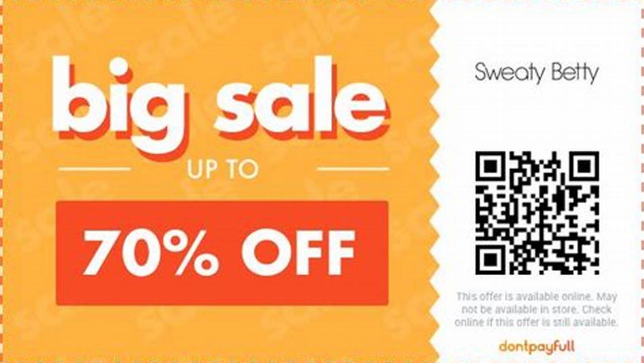 Sweaty Betty Promo Code 2024