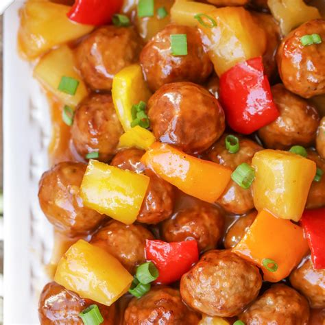 Sweet and Sour Meatball Delight